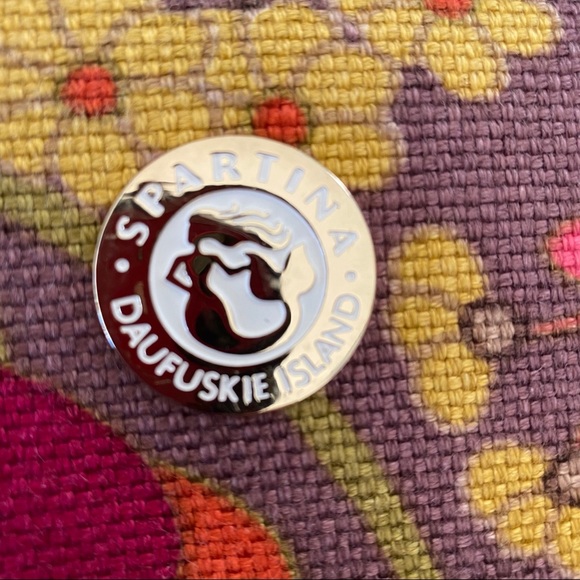 Spartina Linen & Leather Handbag - Picture 3 of 9